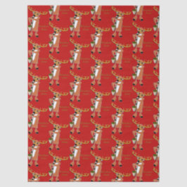 Papel De Seda Reindeer Jazz Wrapping Paper