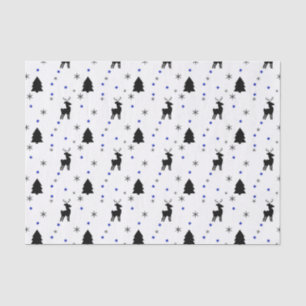 Papel De Seda Reindeer Pine Forest