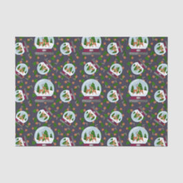 Papel De Seda Reindeer Snow Globes