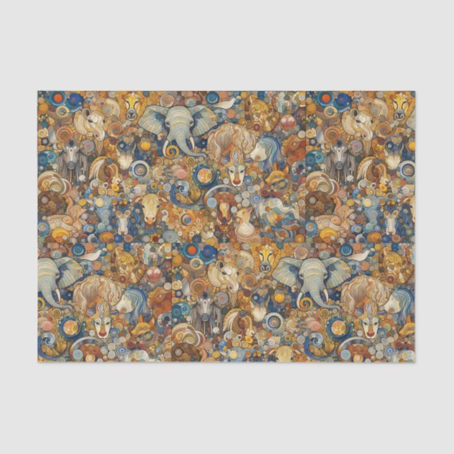 Papel De Seda "Reino Colorido" (Frente )