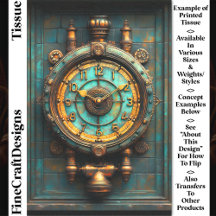 Relógio de Latão Steampunk Vitoriano CZ2 Decoupage