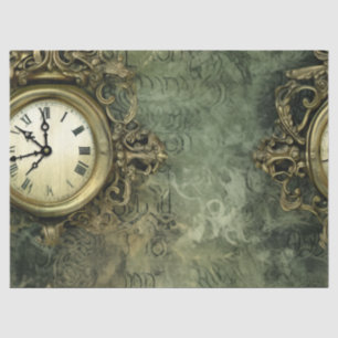 Papel De Seda Relógio Russo Emerald Green Steampunk (4)