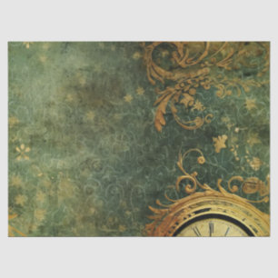 Papel De Seda Relógio Russo Emerald Green Steampunk (6)