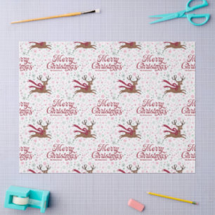 Papel De Seda Rena Velha Personalizada com Flocos de Neve Atômic