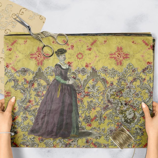 Papel De Seda Renaissance Floral Splendor De (Criador carregado)