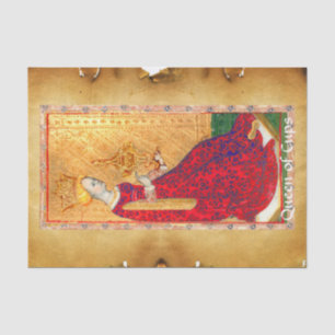 PAPEL DE SEDA RENASCIMENTO ANTIGO TAROTS, RAINHA DO PERGAMINHO