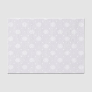 Papel De Seda Renda Floral Branca Elegante