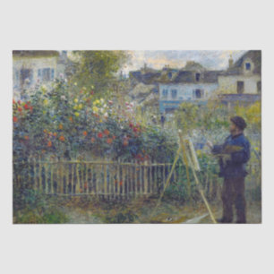 Papel De Seda Renoir - Claude Monet Pintando em seu Jardim