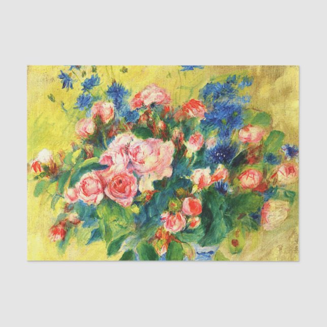 Papel De Seda Renoir - Flores, 1879 pintura (Frente )