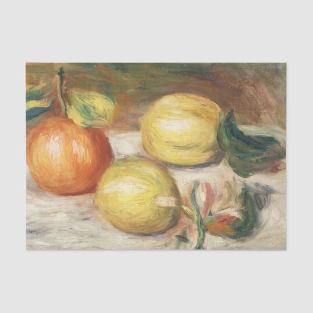 Papel De Seda Renoir - Limões e Laranja (Citrons et laranja) (Frente )