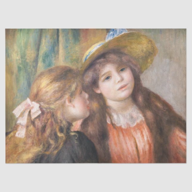 Papel De Seda Renoir - Retrato de Duas Meninas (Frente )