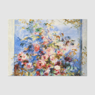 Papel De Seda Renoir - Rosas em uma janela