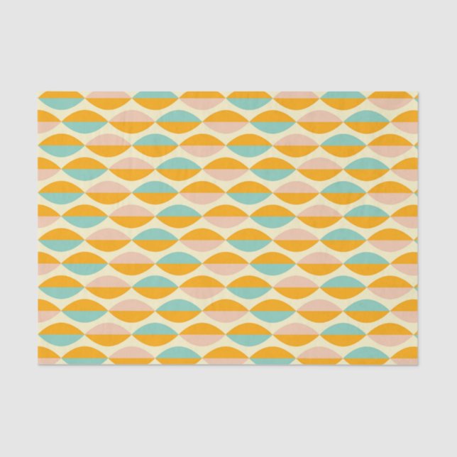 Papel De Seda Repeating geometric pattern in beige background (Frente )