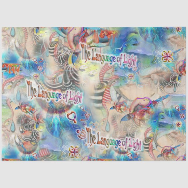 Papel De Seda Repetir a Mente Doodling (Frente )