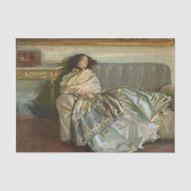 Papel De Seda Repouso por John Singer Sargent (Frente )
