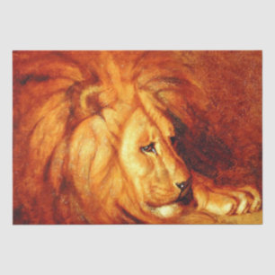 Papel De Seda Resting Lion (por Abbott Handerson Thayer)