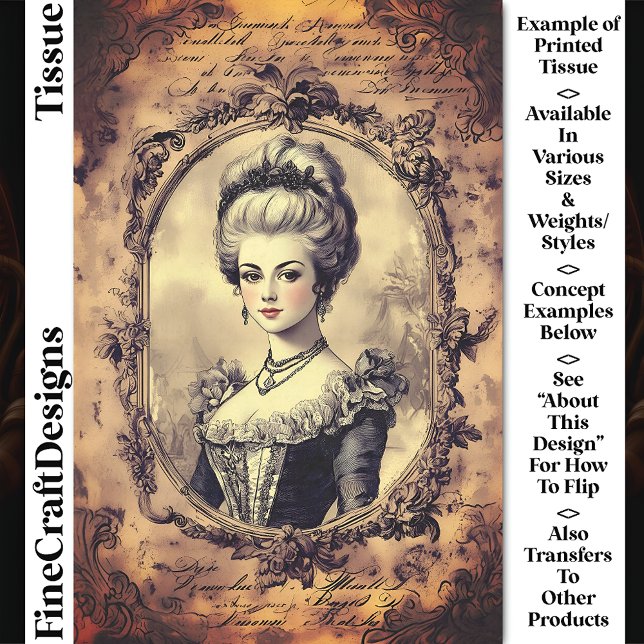 Papel De Seda Retrato Barroco Envelhecido Sepia CW8LF (Criador carregado)