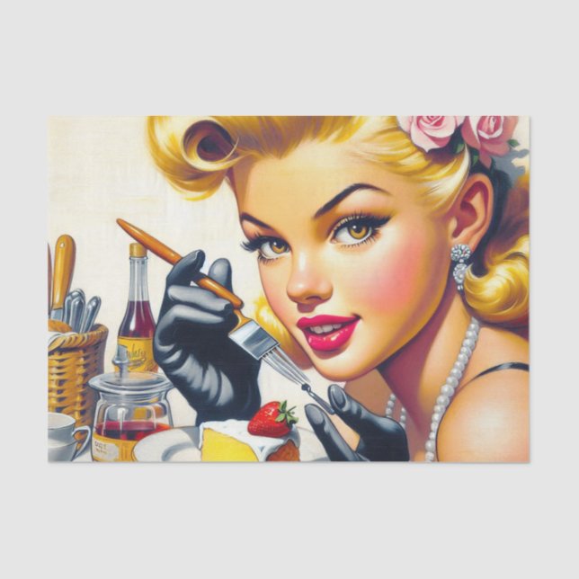 Papel De Seda Retrato Belo Pino Para Cima (Frente )