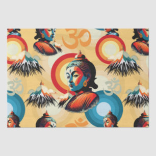 Papel De Seda Retrato de Arte Pop Buddha Lord