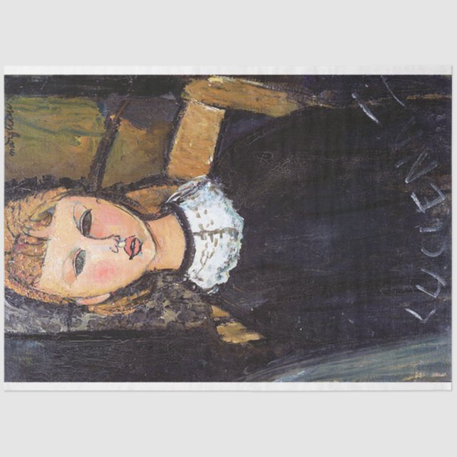 Papel De Seda Retrato de Ceroni, Modigliani (Frente )