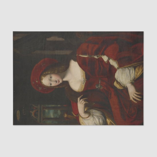 Papel De Seda Retrato de Dona Isabel de Requesens (Frente )