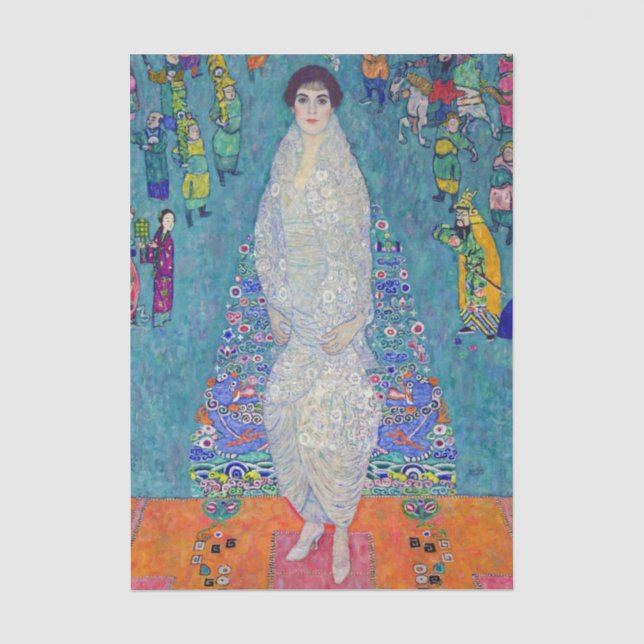 Papel De Seda Retrato de Elisabeth Lederer, Gustav Klimt (Frente )