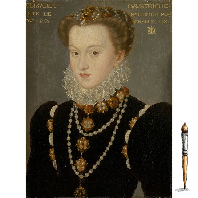 Papel De Seda Retrato de Elizabeth of Austria por Imitador (Criador carregado)