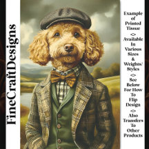Retrato de Fazendeiro de Poodle em Paisagem CG6 De