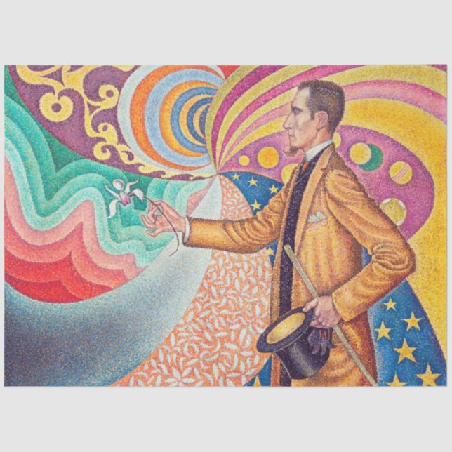 Papel De Seda Retrato de Felix Feneon, Sigac (Frente )