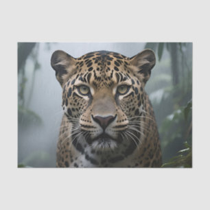 Papel De Seda Retrato de Jaguar na Selva