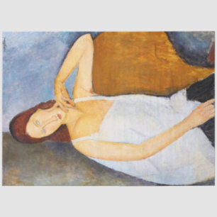 Papel De Seda Retrato de Jeanne Hebuterne, Modigliani