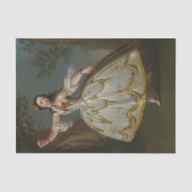 Papel De Seda Retrato de Mademoiselle Violette, Edward Haytley (Frente )