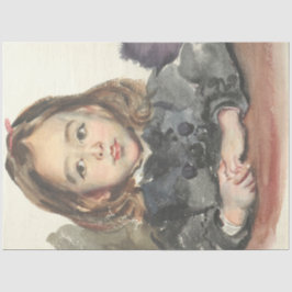 Papel De Seda Retrato de Marie (Garota Justa)