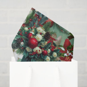 Papel De Seda Retrato de Natal Vitoriano