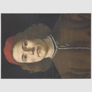 Papel De Seda Retrato de um Jovem (por Sandro Botticelli)
