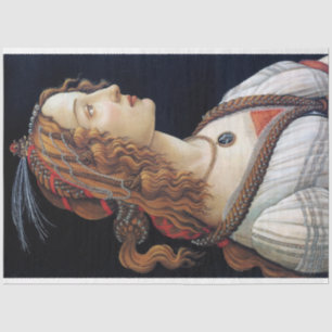 Papel De Seda Retrato de uma Senhora, Sandro Botticelli