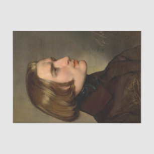 Papel De Seda Retrato do compositor Franz Liszt, 1838