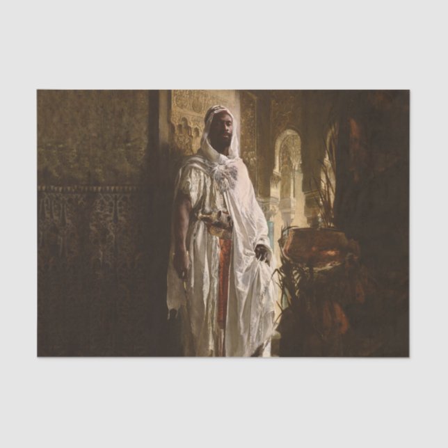 Papel De Seda Retrato Principal de Pintura Africana (Frente )