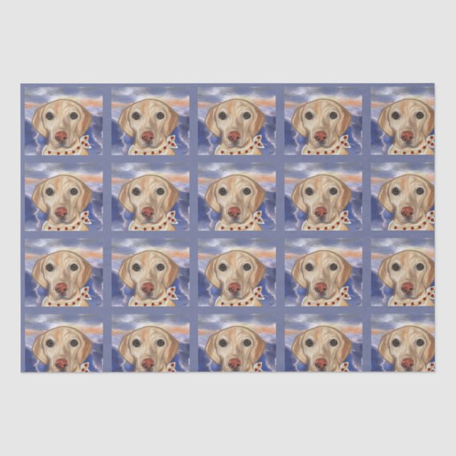 Papel De Seda Retriever Labrador    (Frente )