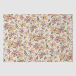 Papel De Seda Retro-Botânicos Tropicais