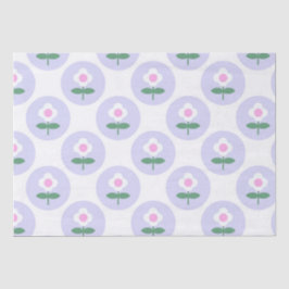 Papel De Seda Retro Daisy Purple Teen Birthday Dia de as mães Ba
