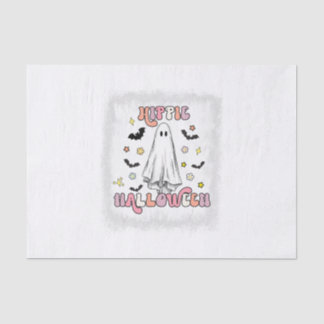 Papel De Seda Retro Halloween Ghost Boo Spooky H Branqueado