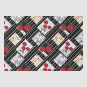Papel De Seda Retro sem costura retro colagem de retalhos
