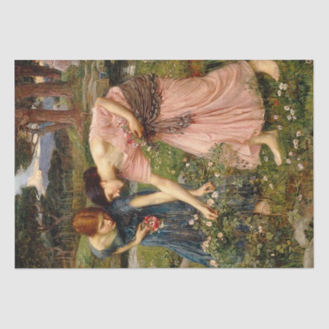 Papel De Seda Reunir Ye Rosebuds Em Maio De 1909  (Frente )