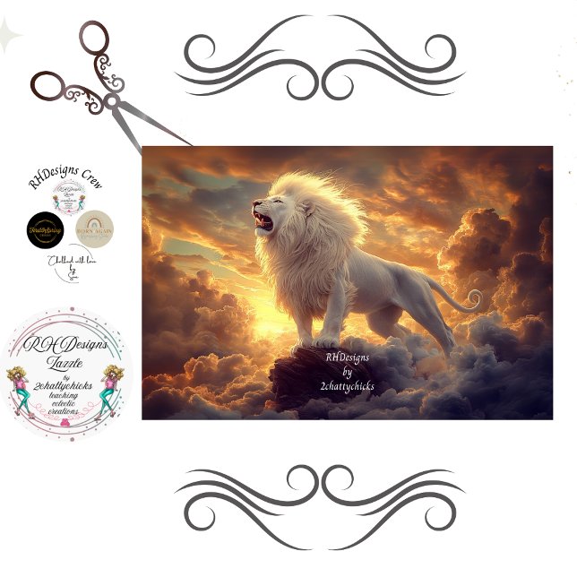 Papel De Seda Revelação de Dissociação 5:5 Leão de Judah (Criador carregado)