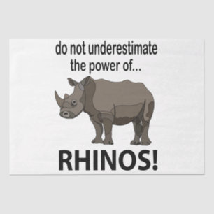 Papel De Seda Rhinos Animal Funny Rhinos