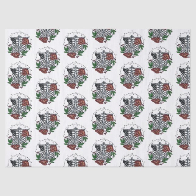 Papel De Seda Ribes Florais (Frente )