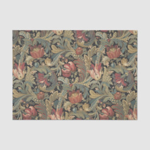 Papel De Seda Rich Floral Tapeçaria Brocade Damask