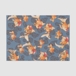 Papel De Seda Rico Oranda Goldfish