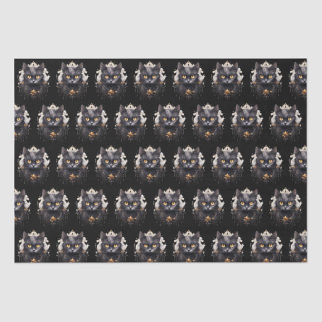 Papel De Seda Rinotraqueíte de Gato Negro Regal (Frente )